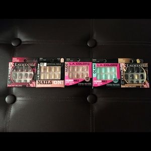 LA Colors Artificial Nails- 5 Pack Bundle